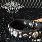 Yahoo! Yahoo!ショッピング(ヤフー ショッピング)ajito FourSpeed フォースピード スタッズ ストーン レザーブレスレット バイカーアクセサリー  メンズ BLACK（sw-20b）