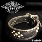 Yahoo! Yahoo!ショッピング(ヤフー ショッピング)ajito FourSpeed フォースピード スタッズ ストーン レザーブレスレット バイカーアクセサリー アイボリー メンズ（swb-54/BLACK）