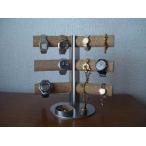 Yahoo! Yahoo!ショッピング(ヤフー ショッピング)腕時計スタンド 　腕時計スタンド 高級　ウオッチスタンド おしゃれ　時計スタンド 2本　12本掛け角度付き腕時計スタンド　丸トレイ＆指輪スタンド