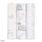エイデンアンドアネイ ディズニーベビー モスリンコットンスワドル 3枚入り【ASWC30004DIJ】マイダーリンダンボ 出産準備 ギフト おくるみ