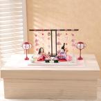 ショッピングひな祭り 雛人形 ひな人形 コンパクト ちりめん おしゃれ お雛様 雛 桐箱 ぷりてぃ舞桜 ぽんぽん兎雛 人気 かわいい ひな祭り