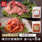 ショッピング焼肉 焼肉 用 赤城和牛 × 特製醤油だれ・赤城和牛 × 特製塩だれ 120gx各3個 6個 セット 冷凍 和牛 牛肉 タレ漬け 肉