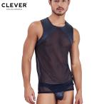 CLEVER AUDACY TANK TOPk рычаг шелк ощущение мода мужской движение незначительный прозрачный чувство мужчина внутренний высококлассный материалы . вода скорость . спорт роскошь Club 