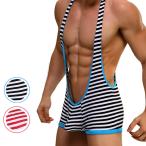 F+R/stripes Body Suit Jockファッション メンズ レスリングスーツ タイトフィット セクシー 伸縮性 通気性 吸水速乾 筋トレ スポーツ ジム 日常 ボディスーツ