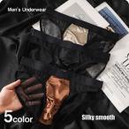 Mesh Silky Bikini  メンズ ビキニ ブリーフ 20D 超薄 シースルー メッシュ サテン調 立体ポーチ シルキー 透け感 通気性 ローライズ ストレッチ 男性用 下着