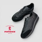 ショッピングパトリック 2025秋冬新作 PATRICK パトリック MARATHON-SH マラソン シープ 507761 ブラック 本革 数量限定 スニーカー レディース メンズ ヒモ通しお届け