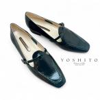 ショッピングエナメル 2025秋冬新入荷 YOSHITO ヨシト パンプス ローヒール カッター シューズ 柔らか 履きやすい エナメル 本革 靴 7813 dgre