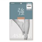 【ネコポス】アツギ「強」 M ヌーディベージュ　(1足)　アスティーグ(ASTIGU)　破れにくい　UV対策加工　制菌加工　足型セット　静電気防止加工吸　つま先補強