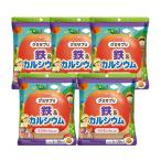 【5個セット★送料無料】マグナス グミサプリ 鉄＆カルシウム（りんご味） 60粒 20日分 果汁入り おいしい 子ども 健康 サプリメント 栄養補助食品 安心国内製造
