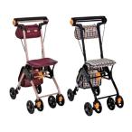 テイコブナノン　ＤＸ　チェックブルー　幸和製作所　軽量　コンパクト　座面付き　折りたたみ　軽い　簡単操作　使いやすい　かわいい　おしゃれ　送料無料