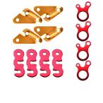  трос стопор 4 шт. комплект 3 модель кемпинг aluminium уличный отдых палатка трос багаж фиксация ad148 ликвидация запасов 