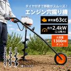 穴掘り機 工具セット 工具 アースオーガー オーガ 穴掘りドリル オーガードリル 穴掘り工具 杭 単管 杭打ち機 掘削機 エンジン 2サイクル 63cc 2.4kw 植樹 建設