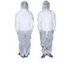 防護服 使い捨て 10枚セット 不織布 ポリプロピレン フード付 薄手 男女兼用 作業 快適 通気 介護  産業 飛沫 対策 つなぎ服 予防 蔓延防止 感染症  ny365