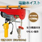 電動ウインチ クレーン 電動ホイスト 吊り下げ 吊り上げ 200kg 家庭用 チェーン リモコン 100V 積み上げ 安全機能 工場 倉庫 作業 工具 運搬 物流 ポイント利用