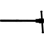 クランプ・バイス バイス用パーツ ＴＲＵＳＣＯ　ＴＲＶ－１００、ＢＶ－１００ＳＮ用Ｔ型シャフト　  (TRV-100SF)