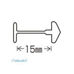 あすつく対応 「直送」 トスカバノック（バノック） ［US-15］ ＰＩＮ ＵＳ−１５ｍｍ １００００本入 US15【AKB】