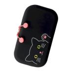 リヒトラブ LIHIT LAB. A-7716-3 SMART FIT PuniLabo ファスナーポーチ 3クロネコ