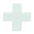 あすつく対応 「直送」 ＴＲＵＳＣＯ DFSX-W 耐久フロアサインズＸ型 Ｍサイズ 白１枚 １シート DFSXW 粘着テープ 白1枚2067269