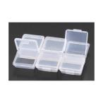エスコ EA508MA-22A 6連 ふた付 小物箱 EA508MA22A【キャンセル不可】
