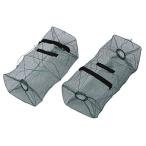  рыба .. для сетчатая корзина 2 шт. комплект ловушка . рыба killer длина примерно 50cm ширина примерно 21cm сеть сеть сачок meda Katana godojou маленький рыба .