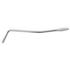 Musiclilyトレモロアーム ネジ式 φ6 金属製 ミリ規格 Stratストラトエレキギター用、クローム/白キャップ