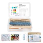 KASELIN 抵抗 セット 金属皮膜抵抗器 600pcs 1/4W 10Ω?1MΩ 30種類 各20本入り 許容差1% 高精度 安定性能 低騒