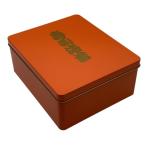 Fusachan 海苔ケース 海苔 保存缶 食品保存缶 朱色 海苔缶 全型海苔用 （全形タイプ）