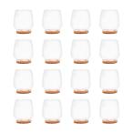 16 шт. комплект mitas стул ножек покрытие SS размер прозрачный колпак царапина предотвращение подушка фетр защита прозрачный скользить . модель маленький . носки силикон производства 