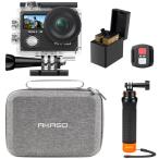 AKASO Brave4 アクションカメラ 4K30FPS デュアルスクリーン EIS手ブレ補正 40M防水 水中カメラ HDMI出力 アクショ