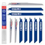 WORKPRO レシプロソー替刃 レシプロソーブレード 電気のこぎり替え刃 鉄工・木工用 金属 ステンレス 非鉄金属 プラスチックパイプ 解体用