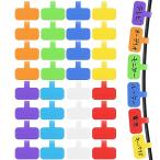 Pakalik кабель бирка 8 цвет кабель этикетка код бирка глаз печать электропроводка идентификация электрический кабель LAN кабель бирка текстильная застёжка рукописный текст . возможность 