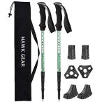 HAWK GEAR Hawk механизм альпинизм stock треккинг paul (pole) легкий 2 шт. комплект анти-шок c функцией New metal зеленый 