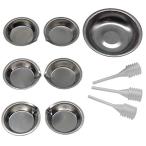 Cali&amp;Brita нержавеющая сталь краска тарелка 10 пункт set краска тарелка нержавеющая сталь 10 позиций комплект пипетка пастеровская пипетка пластиковая модель gun pra 