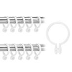 C.M. скользящий кольцо занавески кольцо внутренний диаметр 34mm белый диаметр 28mm до. paul (pole) . применение 20 штук входит 