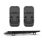 ショッピングノートパソコン スタンド ノートパソコンスタンド キーボードスタンド PCスタンド 3ポジション調整 人間 工学 貼り付け型 折り畳み式 フットヒート 亜鉛合金製 姿勢改