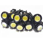 J'z court дневной свет LED водонепроницаемый Eagle I большой шар 23mm 10 шт. комплект 12V встроен белый / чёрный корпус -