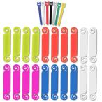  электропроводка идентификация код глаз печать именная бирка кабель этикетка 20 шт текстильная застёжка кабельная стяжка 7шт.@PC электрический провод регулировка место хранения повторение использование возможность красочный цвет другой один 