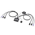 サンワサプライSanwa Supply HDMI対応手元スイッチ付きパソコン自動切替器2:1 SW-KVM2WHU