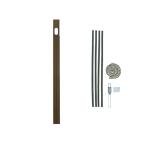 日晴金属 エアコン配管用 アルミ窓パネル ブロンズ 1280〜2240mm C-MP22-B