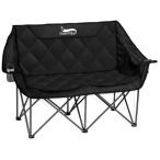 ショッピングアウトドアチェア DesertFox キャンプ 椅子 2人掛け 厚手の中綿 秋冬用 アウトドアチェア 二人用 折りたたみ コンパクト ソファチェア カップルチェア