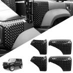 ショッピングコーナー AMWMORV 新型ジムニー JB64コーナーガード保護 適用 スズキ ジムニー JB74 ロントボンネット保護カバー 後部の左右の車体装甲 前