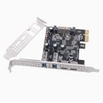 Buerjia Type C USB 3.2 Gen1 5Gbps PCIE карта адаптор PCI Express панель 2xUSB A