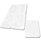 番号ステンシルシート 番号塗装 数字 プラスチック 駐車場 アスファルト コンクリート スプレー塗装 (30cm)