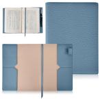 ショッピングブックカバー Tonriga ブックカバー A5 防水レザー 手帳カバー しおり付き ペンクリップ付き 4ステップ簡単装着 厚手本対応 参考書 専門書 教科書