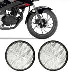  отражатель отражающий предупреждение отражатель 2 шт круг форма тормоз маркер (габарит) мотоцикл рефлектор винт крепление велосипед электрический мотоцикл универсальный круглый белый 