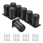 Sumnacon 8 шт. комплект шкаф. ножек высота настройка возможность мебель диван поддержка ножек нержавеющая сталь сталь стол ножек мебель. главный . пара черный 8cm из 9.