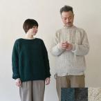 ハンドニット　シサムコウボウ　SISAM ユニセックスセーター（グリーン/ブラック/ゴートホワイト） フェアトレード　シサム工房