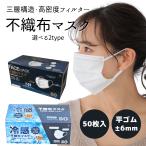 不織布マスク 50枚セット  6mm平ゴム 使い捨てマスク99％カットフィルター 使い捨て 箱入り ウィルス飛沫対策 大人用 ふつうサイズ マスク 3層構造 立体 不織布