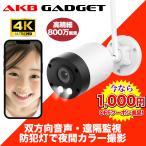 防犯カメラ ワイヤレス 見守りカメラ 4K 家庭用 屋外対応 高画質 800万画素 SD録画 遠隔監視 動体検知 フルカラー 双方向音声 IP66 NVR増設可 AC-570