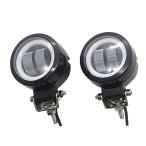  мотоцикл LED Honda Suzuki Kawasaki custom для отделка фар "angel's eye" с подсветкой спот противотуманая фара ( синий иен. 2.. белый свет )